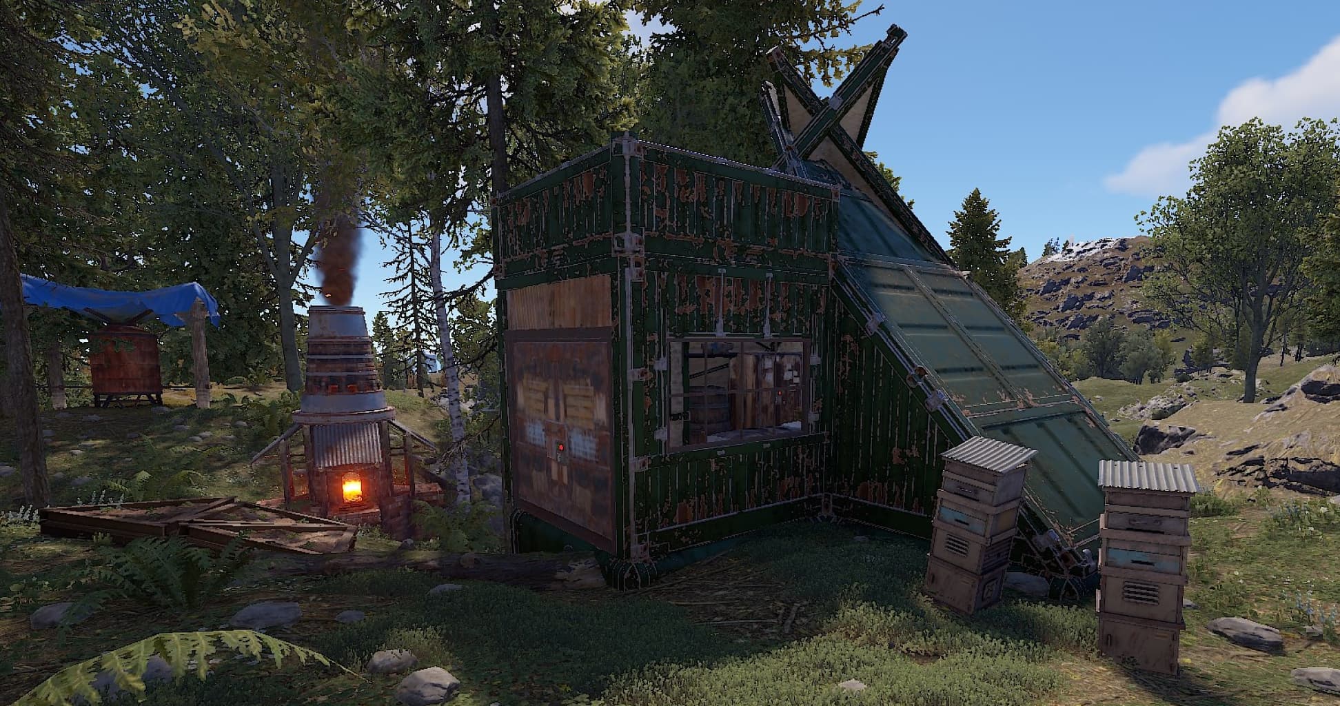 Rust Gameplay - Base Building